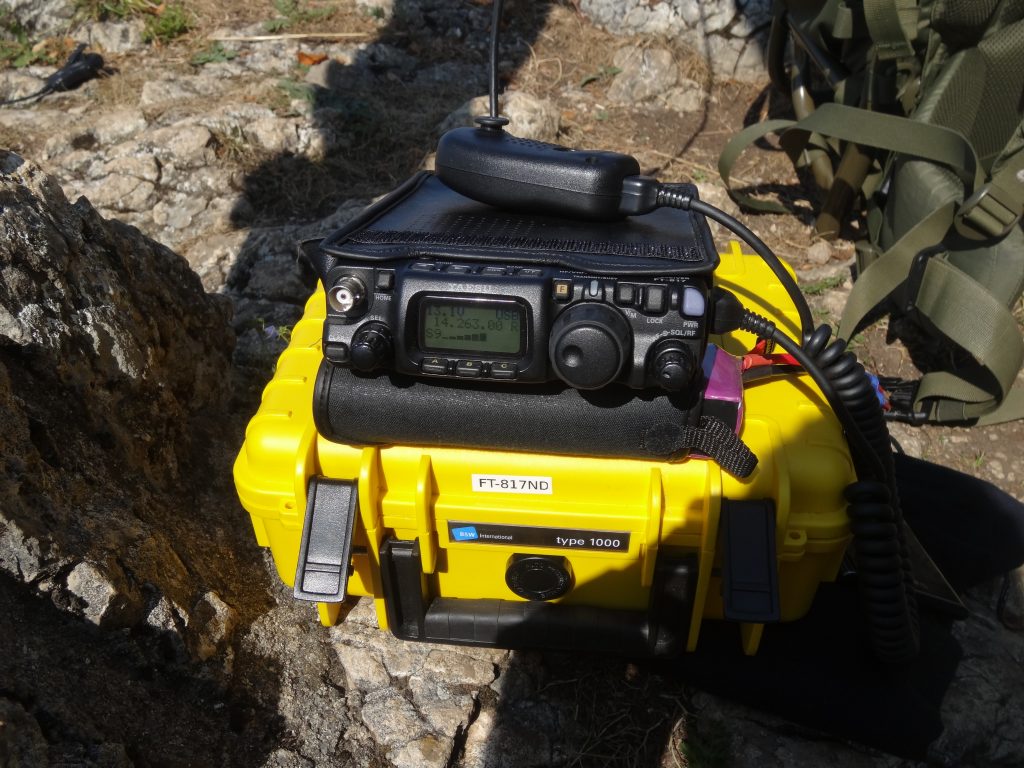 FT-817ND portable ham radio transceiver