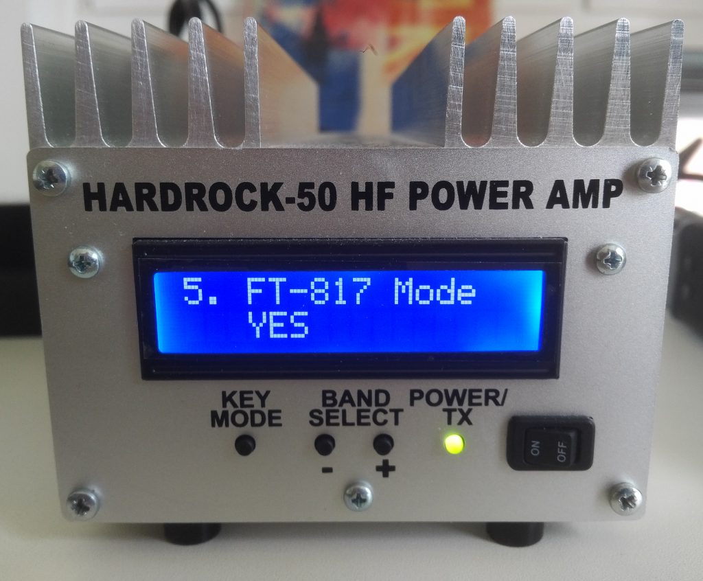 enable ft-817 mode on hardrock-50 hf amplifier in order to support automatic band switching