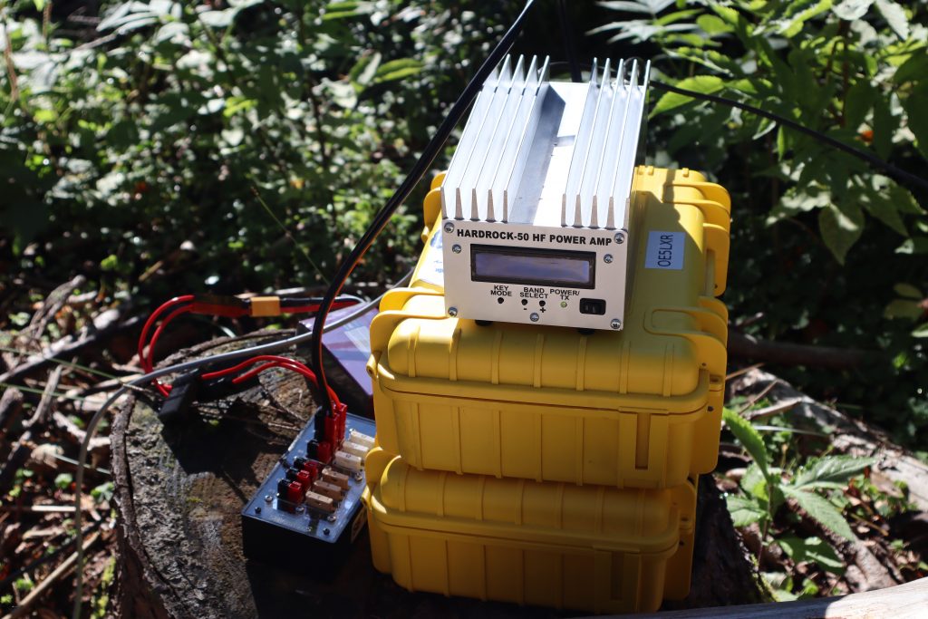 Using a Hardrock-50 HF amplifier to boost signal strength during European SOTA Activity Day 2021